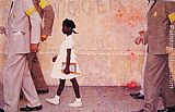 Norman Rockwell Canvas Paintings - The problem we all live with